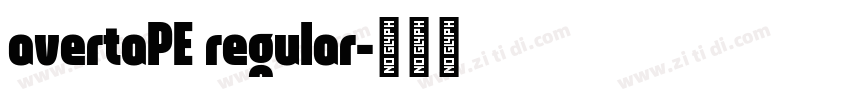 avertaPE regular字体转换
